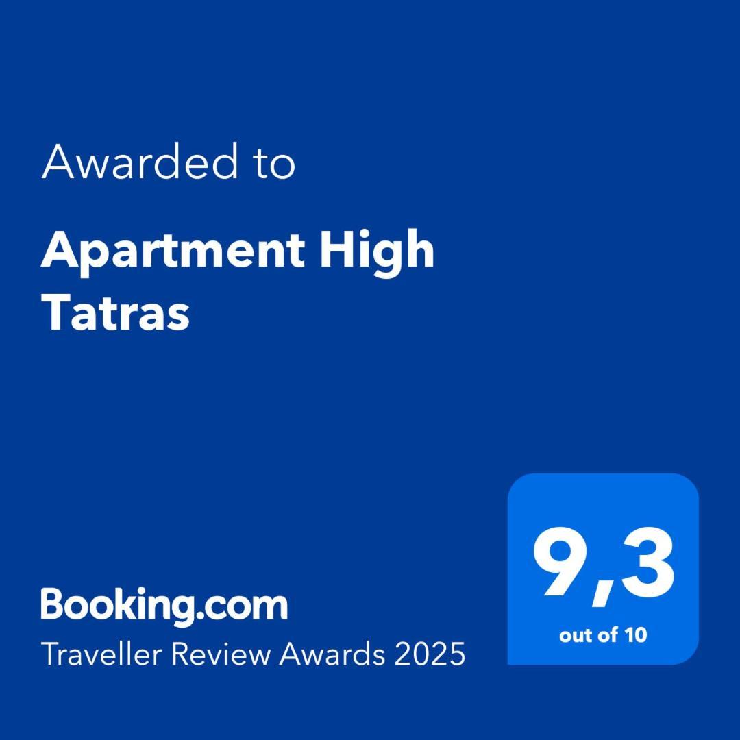 Apartment High Tatras Вельки-Славков Экстерьер фото